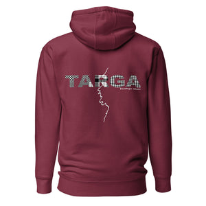 Back view of maroon Targa GA Hoodie by Vintage Vices
