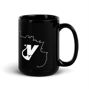 Front view of The Targa Mug by Vintage Vices, featuring Targa event graphic
