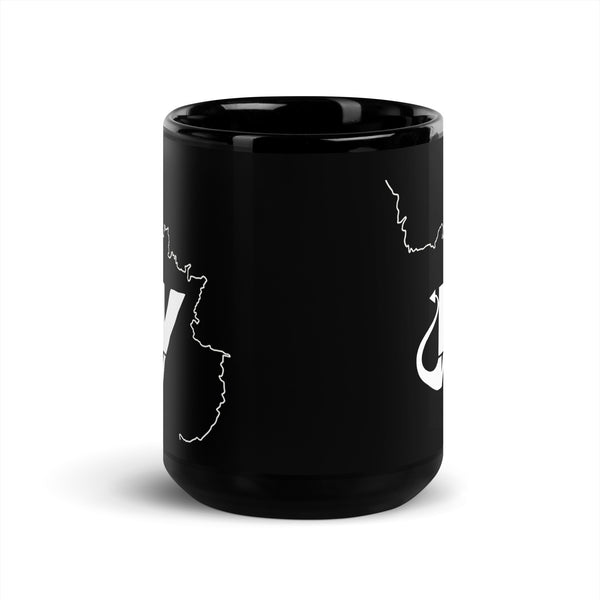 Side view of The Targa Mug by Vintage Vices, featuring Targa event graphic
