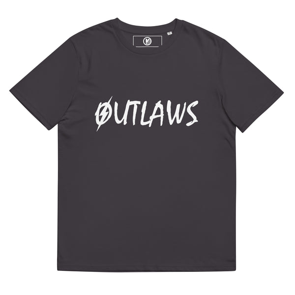 Front view of The Outlaws Botox T-Shirt in anthracite by Vintage Vices