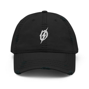 Front view of The Outlaws Classic Logo Hat in black by Vintage Vices