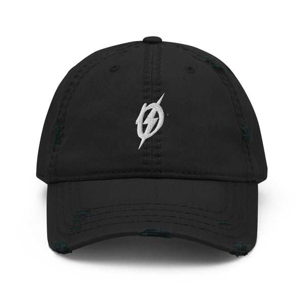 Front view of The Outlaws Classic Logo Hat in black by Vintage Vices
